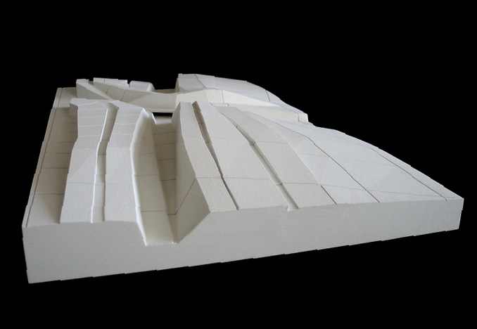Competition model for Eisenman Architects