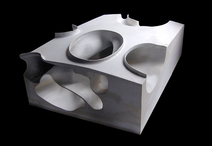 Porto Rico Skate Park, sectional model for Acconci Studio