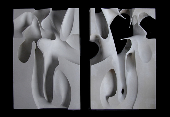 Porto Rico Skate Park, sectional model for Acconci Studio