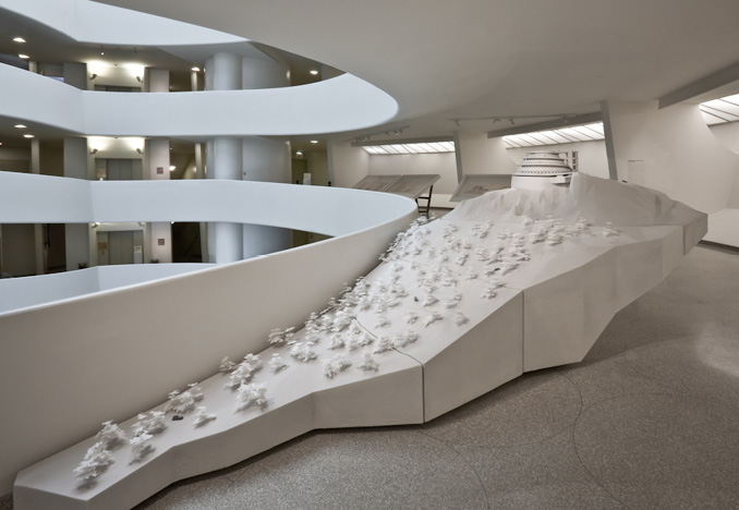 Gordon Strong Automobile Objective, exhibition model<br>Frank Lloyd Wright: From Within Outward<br>Situ Studio