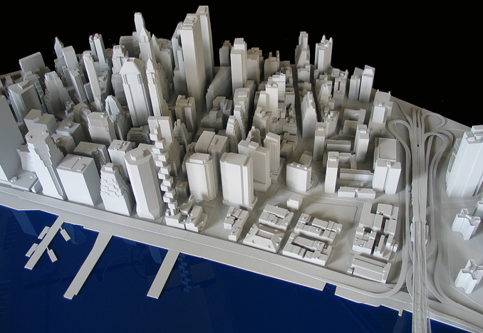 Lower Manhattan Site Model for SHoP Architects