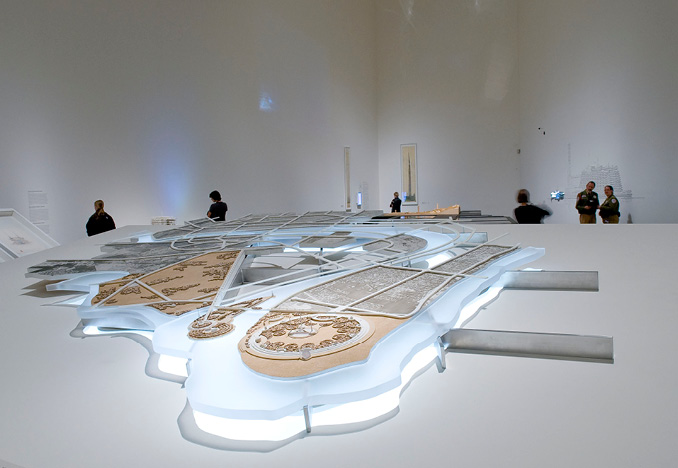 Plan for Greater Baghdad, exhibition model<br>Frank Lloyd Wright: From Within Outward<br>Situ Studio