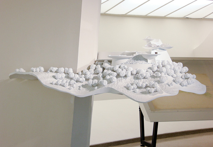 Huntington Hartford Play Resort and Sports Club, exhibition model<br>Frank Lloyd Wright: From Within Outward<br>Situ Studio
