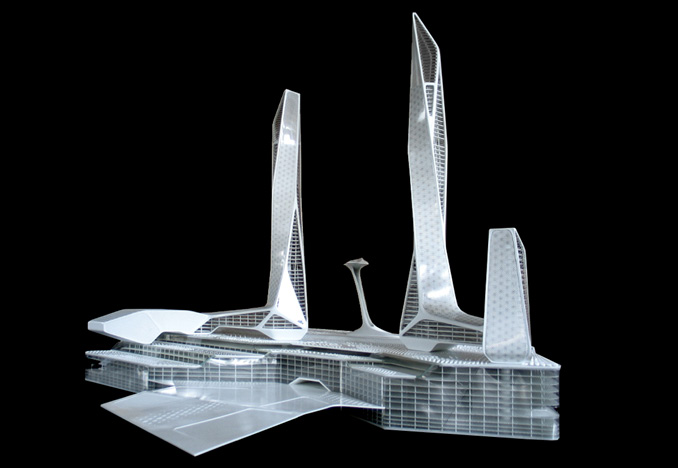 Penang Global City Center, presentation model<br>for Asymptote