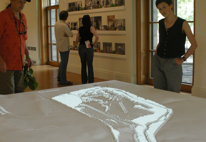 Model installed with animated projection