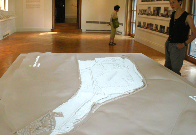Model installed with animated projection