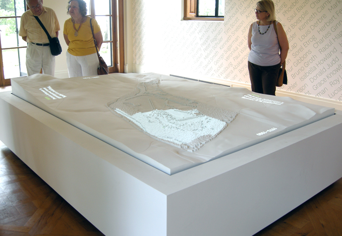 Model installed with projection