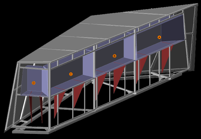 Assembly sequence: Vitrines