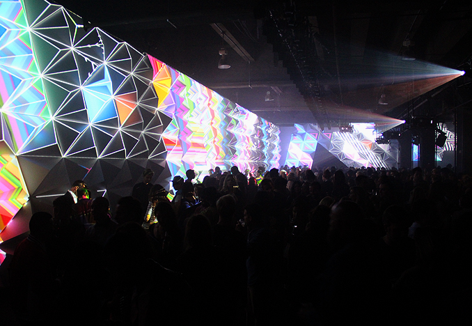Y-3 Projection Wall, design by Dev Harlan