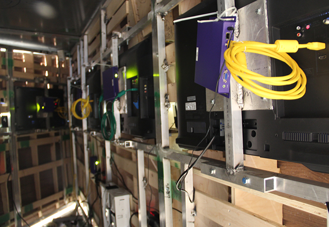 Integrated LCD screens
