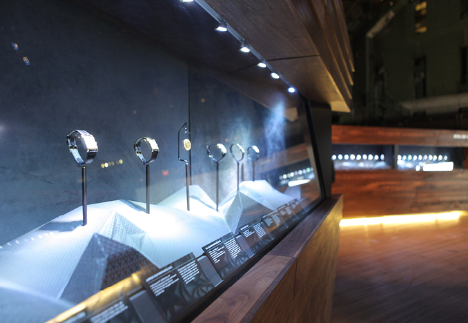 Vitrines with historic Audemars Piguet watches