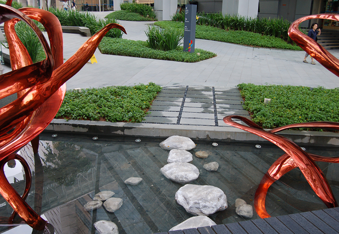 SARS PI installed in Biopolis courtyard