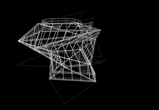 3D model of steel structure
